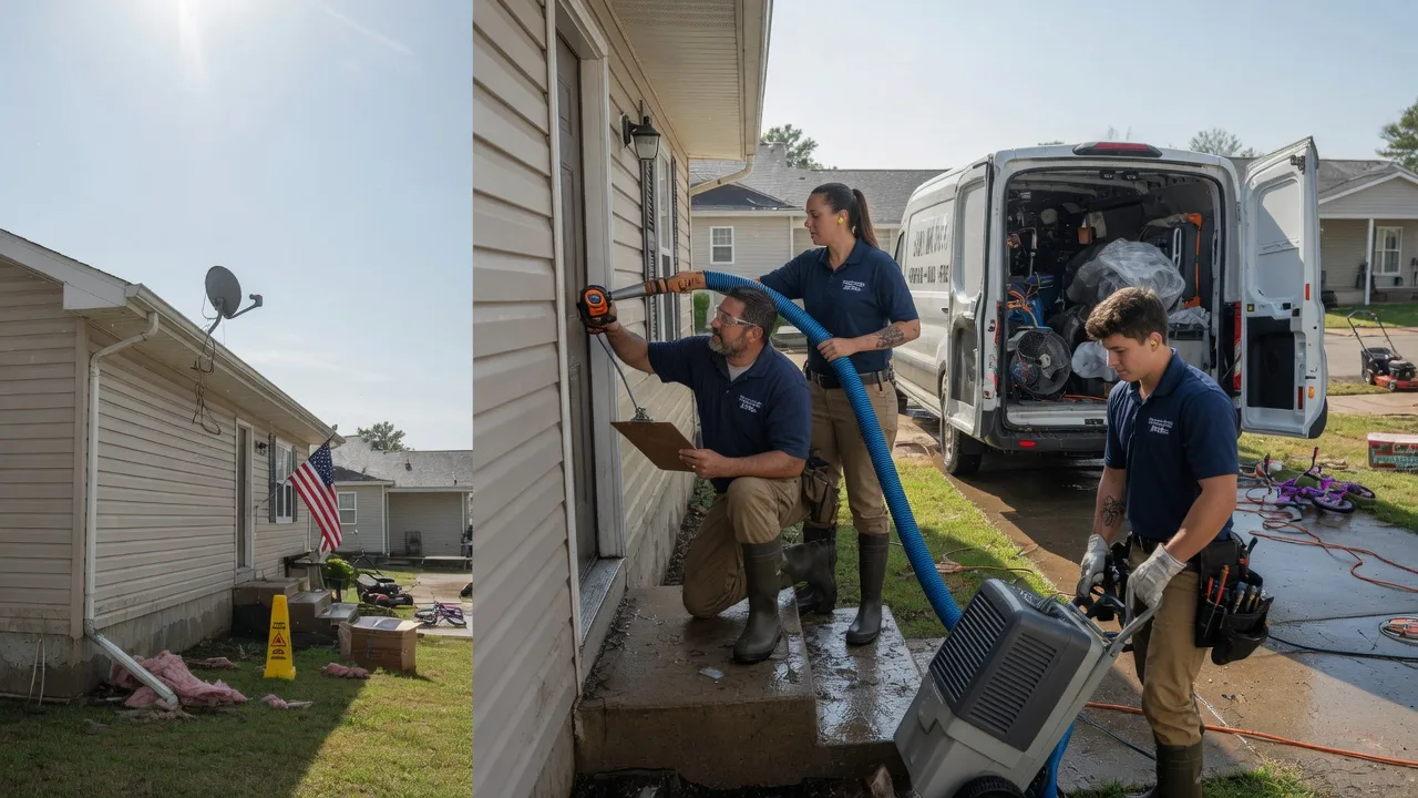 Ceiling Water Damage Restoration in Rocky Comfort, MO near me